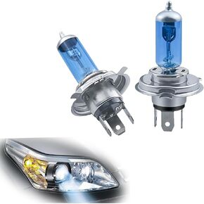 2 PCS H7 Car Halogen Bulb, 12V 100W High-power Stone Car Bulb Low Beam, Universal Automotive Replacement Accessories, Product Compatible with Cars, Trucks, Vans, SUVs, Trailers (White)