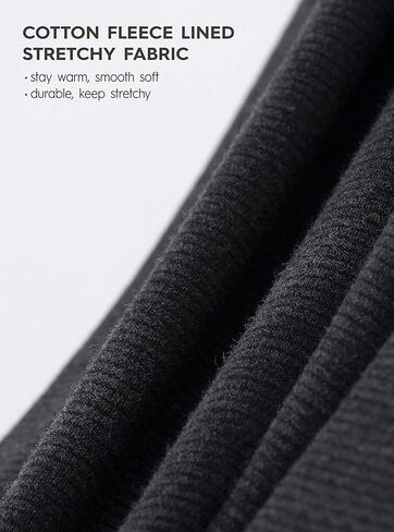 مجموعة DAVID ARCHY للرجال مبطنة بالصوف القطني Shu Velveteen شريط فائق النعومة للشتاء دافئ من الأعلى والأسفل مجموعة حرارية طويلة جون مع طيران (XL، شريط رمادي داكن) in Kuwait