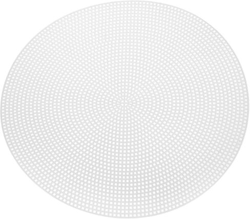 HARFINGTON 15Pcs Round Plastic Canvas Mesh Sheets 7.87 Inch/20cm Circle Blank Canvas Shape Mesh Mat White for Embroidery Knit Crochet Crafting Needlework in Saudi Arabia