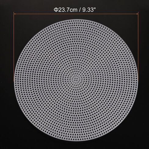 HARFINGTON 15Pcs Round Plastic Canvas Mesh Sheets 7.87 Inch/20cm Circle Blank Canvas Shape Mesh Mat White for Embroidery Knit Crochet Crafting Needlework in Saudi Arabia