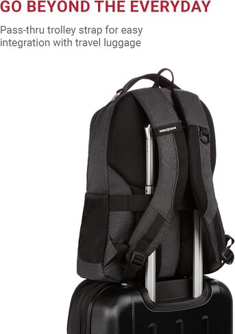 SwissGear Cecil 5505 Laptop Backpack, Black Hex, 18-Inch in Kuwait