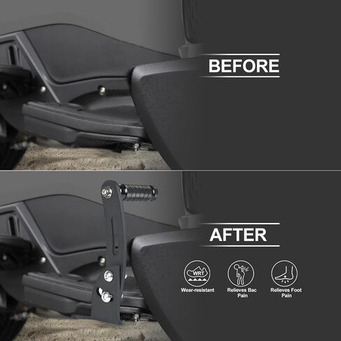 ATV Foot Pegs, Adjustable Floor Board Highway Footpegs Foot Rests Extension Peg Mount Kit, For Can Am Spyder F3 Floorboard Models 2015-2023 (3D Skull) in Saudi Arabia