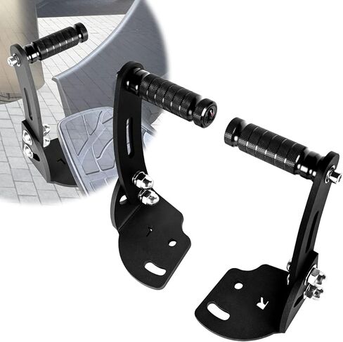 ATV Foot Pegs, Adjustable Floor Board Highway Footpegs Foot Rests Extension Peg Mount Kit, For Can Am Spyder F3 Floorboard Models 2015-2023 (3D Skull) in Saudi Arabia