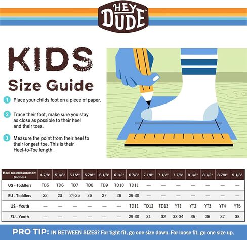 حذاء Hey Dude Boy's Wally-Youth الرياضي المحبوك باللون الجوزي مقاس 13 | احذية شبابية | حذاء بدون كعب للشباب | مريحة وخفيفة الوزن in Saudi Arabia