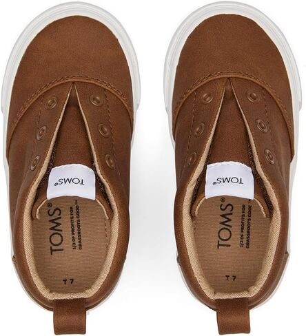 حذاء رياضي متوسط ​​الطول للأولاد من TOMS Alpargata Fenix ​​- Toffee، 4 طفل صغير in Saudi Arabia
