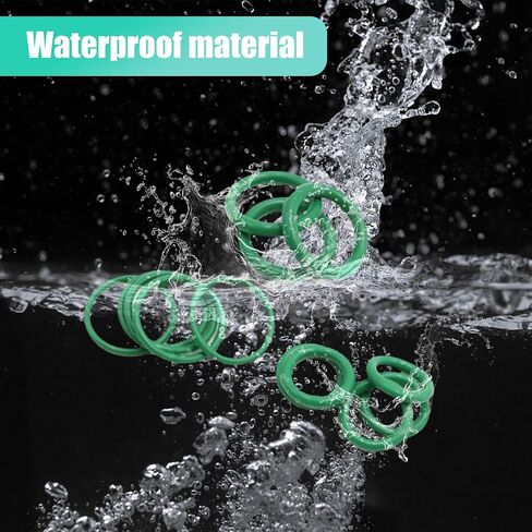 270 PCS Automobive O-Ring Rubber Ring Assortment Set, 18 Sizes of Air Conditioning Compressor Seals with Box, Oil and Heat Resistant Seal Repair Parts, Universal Accessories for Cars (Green) in Saudi Arabia