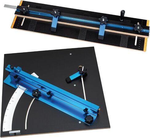 POWERTEC 71391 نظام قياس الدقة لمنشار الطاولة مع 27 زاوية توقف وشريط ميتري مشقوق 3/4 بوصة × 3/8 بوصة مع لوحة فتحة T قابلة للإزالة؛ يتضمن سياج T-Track متعدد مقاس 24 بوصة × 3 بوصة مع مقياس، وإيقاف فليب T-track in Saudi Arabia