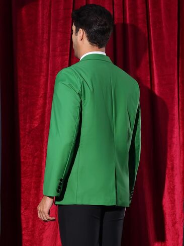 Lars Amadeus Formal Sport Coats for Men's Business Color Block Peak Lapel Prom Blazers in Saudi Arabia