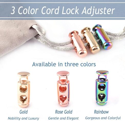 قفل إيقاف زنبركي معدني من noyin - قفل سلك زنبركي ذو فتحة مزدوجة وطرف تبديل دائري للملابس والحقائب والأحذية والحرف اليدوية DIY 20 قطعة (قوس قزح)، 4.5 مم in Kuwait