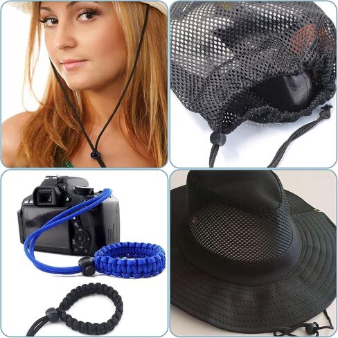 75 Pcs Single Hole Round Plastic Cord Locks Black Plastic Cord Locks for Drawstrings Shoelaces Adjustable Round Cord Stops for Paracord Backpacks in Saudi Arabia