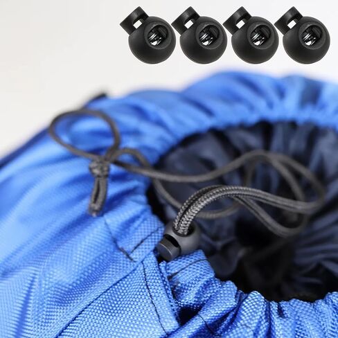 75 Pcs Single Hole Round Plastic Cord Locks Black Plastic Cord Locks for Drawstrings Shoelaces Adjustable Round Cord Stops for Paracord Backpacks in Saudi Arabia