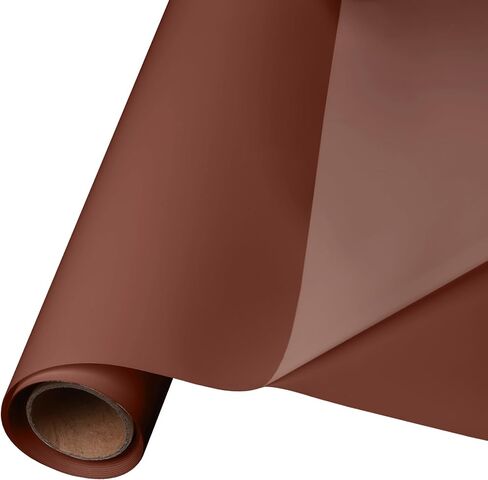 GOVAS Brown Heat Transfer Vinyl - 12" x 6ft Brown Iron on Vinyl Roll for Shirts, HTV Nude Vinyl for Silhouette Cameo, Cricut, Easy to Cut & Weed in Saudi Arabia