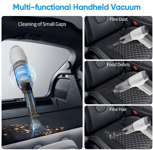 Mini Cordless Handheld Vacuum Cleaner 3-in-1 Rechargeable 9000PA High-Power Dust Buster, Air Blower & Hand Pump, for Car Home Office, Keyboard Clean Inflate/Deflate Swim Ring - 2024 New in Saudi Arabia