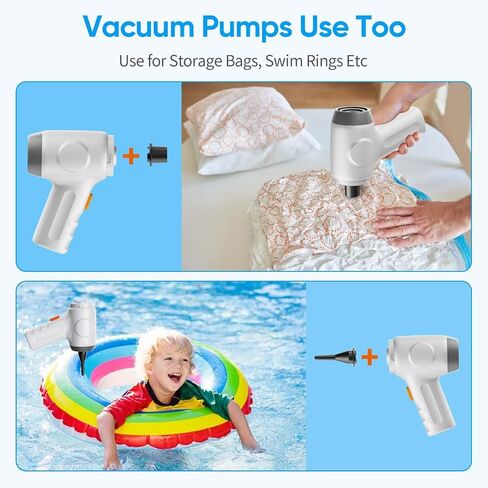Mini Cordless Handheld Vacuum Cleaner 3-in-1 Rechargeable 9000PA High-Power Dust Buster, Air Blower & Hand Pump, for Car Home Office, Keyboard Clean Inflate/Deflate Swim Ring - 2024 New in Saudi Arabia