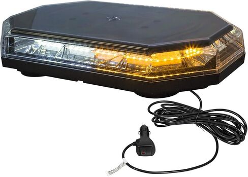 منتجات المشترين 8891062 شريط إضاءة صغير LED مثمن مقاس 15 بوصة، كهرماني/شفاف، 56 مصباح LED، 10 أنماط فلاش، تركيب دائم أو مغناطيسي، 3.2 أمبير، أضواء الطوارئ للمركبات، ملحقات الشاحنات in Saudi Arabia