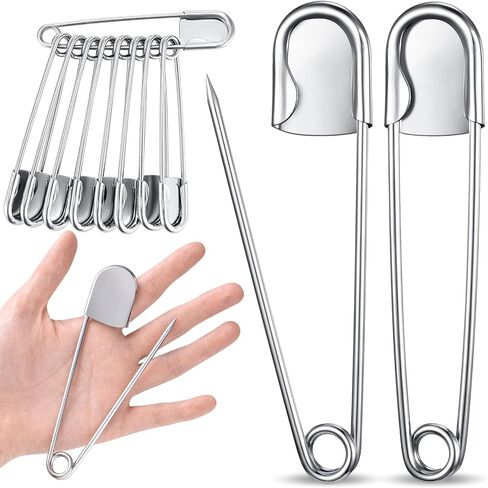 Juexica 5 Pcs 5 Inch Large Safety Pins, Giant Heavy Duty Jumbo Safety Pin in Kuwait