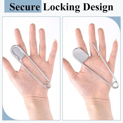 Juexica 5 Pcs 5 Inch Large Safety Pins, Giant Heavy Duty Jumbo Safety Pin in Kuwait