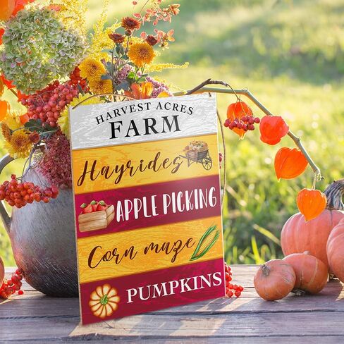 UDNADKEX Thanksgiving Decorations Hanging Sign, Autumn Fall Decor Farmhouse Turkey Pumpkin Wooden Wall Sign Thanksgiving Decorations, Gobble Til You Wobble in Saudi Arabia