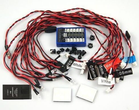 12 LED 4 operation modes Multi-color RC Car Flashing Light Lamp System 4.8-6.0V in Saudi Arabia