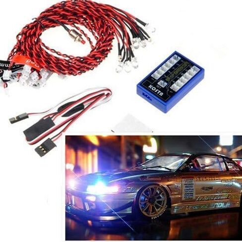12 LED 4 operation modes Multi-color RC Car Flashing Light Lamp System 4.8-6.0V in Saudi Arabia
