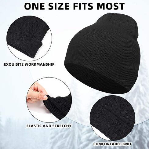 300 Pcs Bulk Winter Beanie for Homeless Donation Unisex Beanie Hat Knitted Warm Skull Cap for Women Men in Kuwait