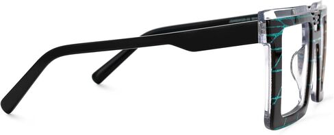 Zeelool Blue Light Blocking Glasses for Men Women, Square Glasses Frame Eyeglasses with Non-prescription Clear Lens JGA924025 in Kuwait
