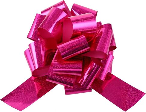 12 inches Pull Bow, 2 Pieces Extra-Large Gift Bow for Decorating Present, Big Bows for Gift Wrapping,Bikes, Appliances, Showers,Christmas, Wedding, Birthday (Red) in Saudi Arabia