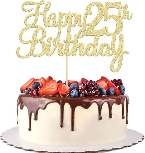 Gyufise 1 Pack Gold Happy 70th Birthday Cake Topper Glitter Happy 70 Cupcake Topper Cheers to 70 Fabulous Cake Decoration for 70th Birthday Party Decoration Supplies in Kuwait