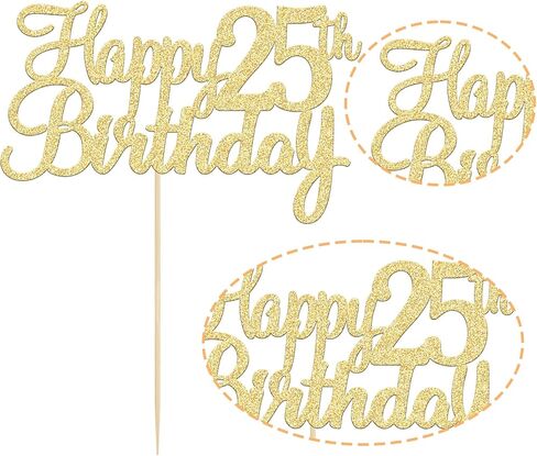 Gyufise 1 Pack Gold Happy 70th Birthday Cake Topper Glitter Happy 70 Cupcake Topper Cheers to 70 Fabulous Cake Decoration for 70th Birthday Party Decoration Supplies in Kuwait
