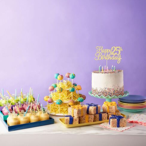 Gyufise 1 Pack Gold Happy 70th Birthday Cake Topper Glitter Happy 70 Cupcake Topper Cheers to 70 Fabulous Cake Decoration for 70th Birthday Party Decoration Supplies in Kuwait