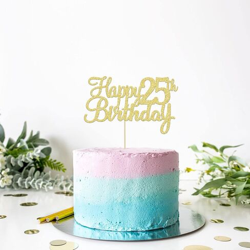 Gyufise 1 Pack Gold Happy 70th Birthday Cake Topper Glitter Happy 70 Cupcake Topper Cheers to 70 Fabulous Cake Decoration for 70th Birthday Party Decoration Supplies in Kuwait
