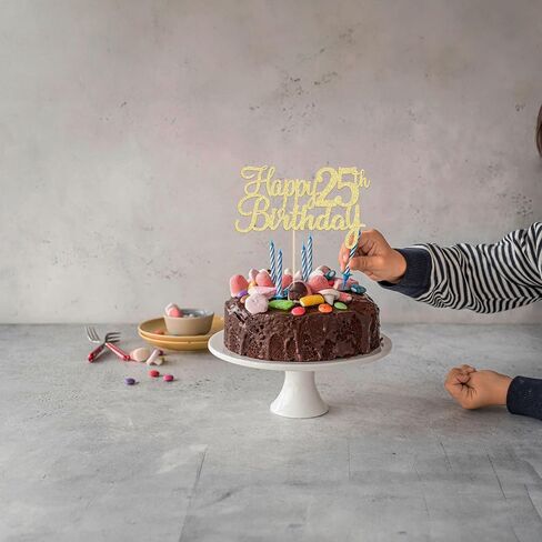Gyufise 1 Pack Gold Happy 70th Birthday Cake Topper Glitter Happy 70 Cupcake Topper Cheers to 70 Fabulous Cake Decoration for 70th Birthday Party Decoration Supplies in Kuwait