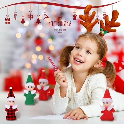 عيد الميلاد قزم الدمى عيد الميلاد مصغرة دمية قزم دمية قزم طفل التوائم طفل ينمو قزم دمية السنة الجديدة عيد الميلاد الديكور هدية عيد الميلاد تخزين المواد، 3 نمط (6 قطع) in Saudi Arabia