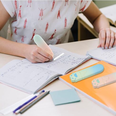 Temiary 4Pcs Cute Whiteout Correction Tapes, Retractable White Out Pen for Instant Correction, Easy to Use, Aesthetic White Out Tape Set for Students School Office Supplies (Retractable) in Saudi Arabia