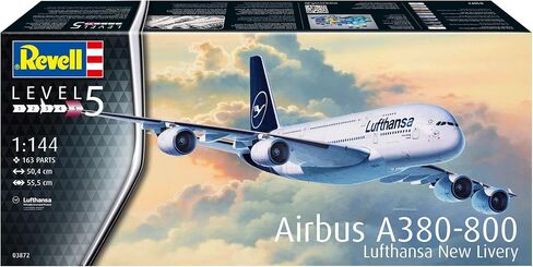Revell GmbH Revell 03872 1:144 Airbus A380-800 Lufthansa New Livery Plastic Model Kit in Saudi Arabia
