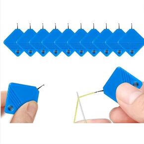 10 Pcs Blue Automatic Needle Threaders for Hand Sewing, 2024 Advanced Simple Sewing Needle Threader Tool, Self-Thread Guide Sewing Accessories for Hand Stitching, Sewing Tools