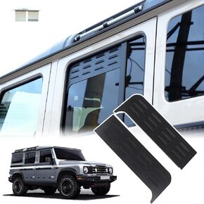 Car Rear Window Louver Vent Cover Rear Door Window Ventilation Shutters Compatible with INEOS Grenadier 2020-2024 Rear Window Ventilation Cover Aluminum Alloy Shutters Cover