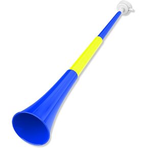 Collapsible Stadium Horn Noise Maker 24 Inch Vuvuzela Stadium Horn Plastic Trumpet Horn Blow Horns Noisemakers for Sporting Events Graduation Games School Sports Party Supplies Favors Accessories