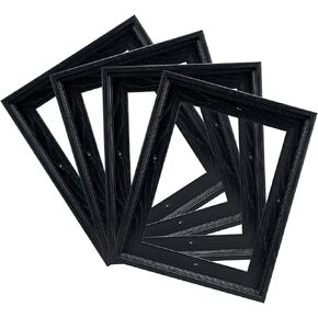 CANFRAVAS 4Pack Canvas Floater Frame, Canvas Floating Frame For Canvas Art 0.6-0.9" Deep, Canvas Floater Frame For Canvas Paintings(11"x14",Black)