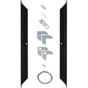 Creative Mark Illusions Metal Floating Frame Kit Pairs for Canvas - Black, Two 36" Sides - Metal Frame Kit for 1-5/8 inch Deep Canvases - for Gallery Wall, Art Panels, Modern Décor
