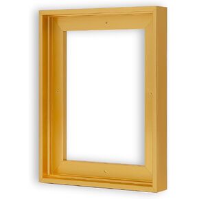 Canvas Floater Frame for 14"x14" Canvas Paintings,Canvas Frame,Canvas Floater Frame,Canvas Floating Frame,Floating Frame for Canvas with 0.6"~0.9" Deep Floater Frame for Wall Decor (Black)