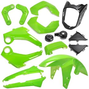 Mokuo Motorcycle Fairing Kit in ABS Material Compatible with Honda Grom Msx 125 SF 2013-2016, Apple Green Color