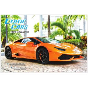 2025 Exotic Cars Deluxe Wall Calendar with Free Poster