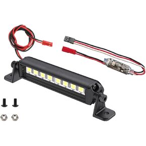 Freshion RC Light Bar 8 LED 1.9 Inch Aluminum RC Lights RC Crawler Accessories for Axial Traxxas TRX4M Arrma Redcat 1/18 1/24 rc Light kit