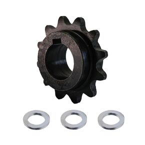 12T Sprocket & Spacer kit with 5/8 Inch Bore for 20 30 Torque Converter CVT for Monster Mega Moto 80/105cc Jackshaft Mini Bike Go Kart (#35 Chain 12T)