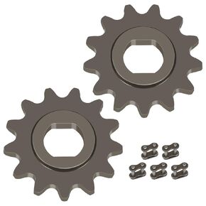 25H Sprocket 13 Tooth Replacement for MY1020 Motor Razor MX650 MX500 SX500 Electric Scooter Dirt Pocket Bike Minimoto Motocross XRF500 Minimoto Maxii 400 Powersports Parts 2 Pack