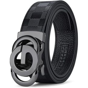 VANNANBA Mens Ratchet Belts Genuine Leather Belt for Men with Gift Box