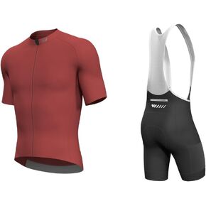 Mens Cycling Jersey Black & Mens Cycling Bib Shorts Set size L