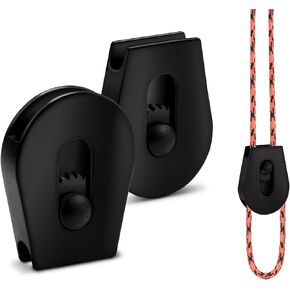 12 PCS Plastic Wheeled Cord Locks for Drawstring,Bungee E Collar Strap Lock Replacment Shoelace Wheel Cord Lock Stopper Backpack Sweatpant Supboard Strap Adjustments in Saudi Arabia