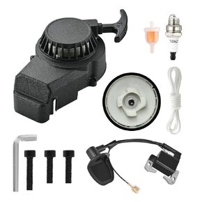 Recoil Pull Starter Alloy for Pocket Rocket Bike Quad ATV Parts 47cc 49cc 50cc 2 Stroke Syx Moto Holeshot SSR SX50 Coolster QG50 Mototec Demon Xpro Hawk DRX Kids Mini Dirt Bike